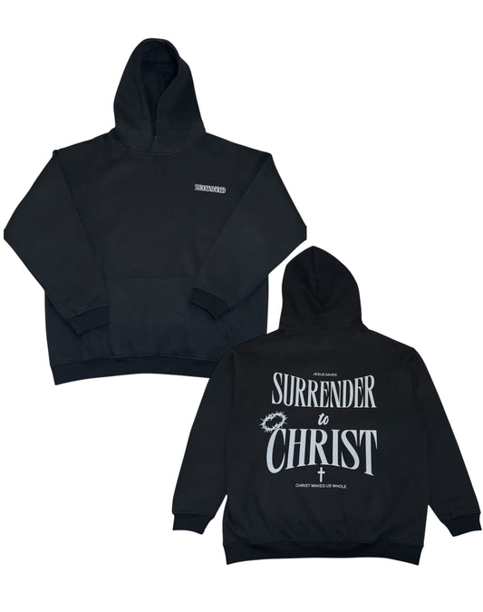 Black Surrender to Christ Hoodie