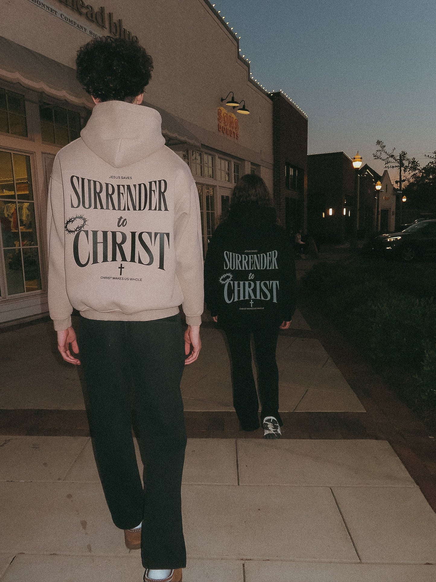 Beige Surrender to Christ Hoodie (Limited)